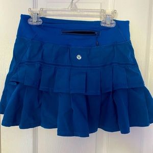 Lululemon Pace Runner Pleated Tennis Skirt in Blue